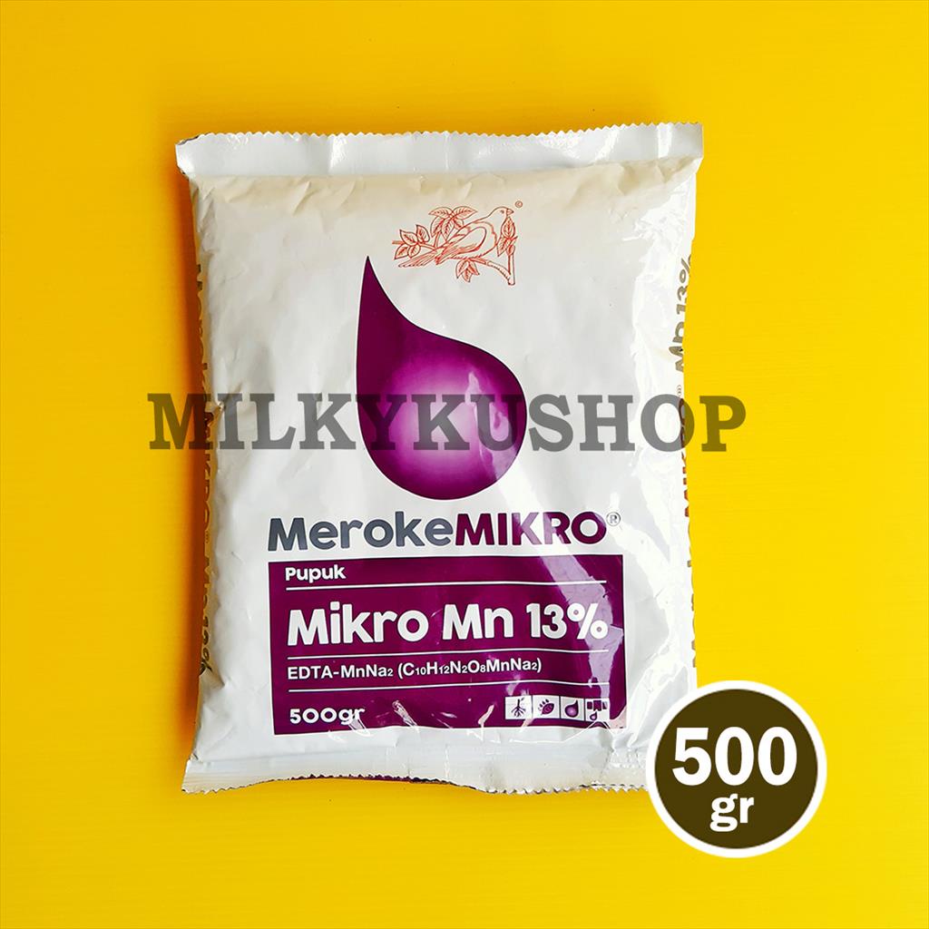 PUPUK MEROKE MIKRO MN EDTA  500 GRAM KEMASAN PABRIK HIDROPONIK