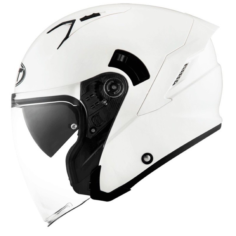 Helm KYT NFJ white Glossy NF J FG JET Putih
