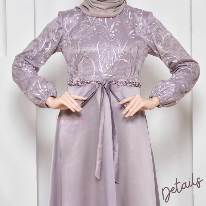 KATALYA DRESS YOUNGLADY OUTFIT dres kondangan gaun akad simple gaun wedding pernikahan baju muslim putih gaun lamaran elegan pakaian wanita pesta elegan fashion korea dres lebaran cantik anggun mewah nyaman gaun vintage bahan velvet maxmara fashion cantik