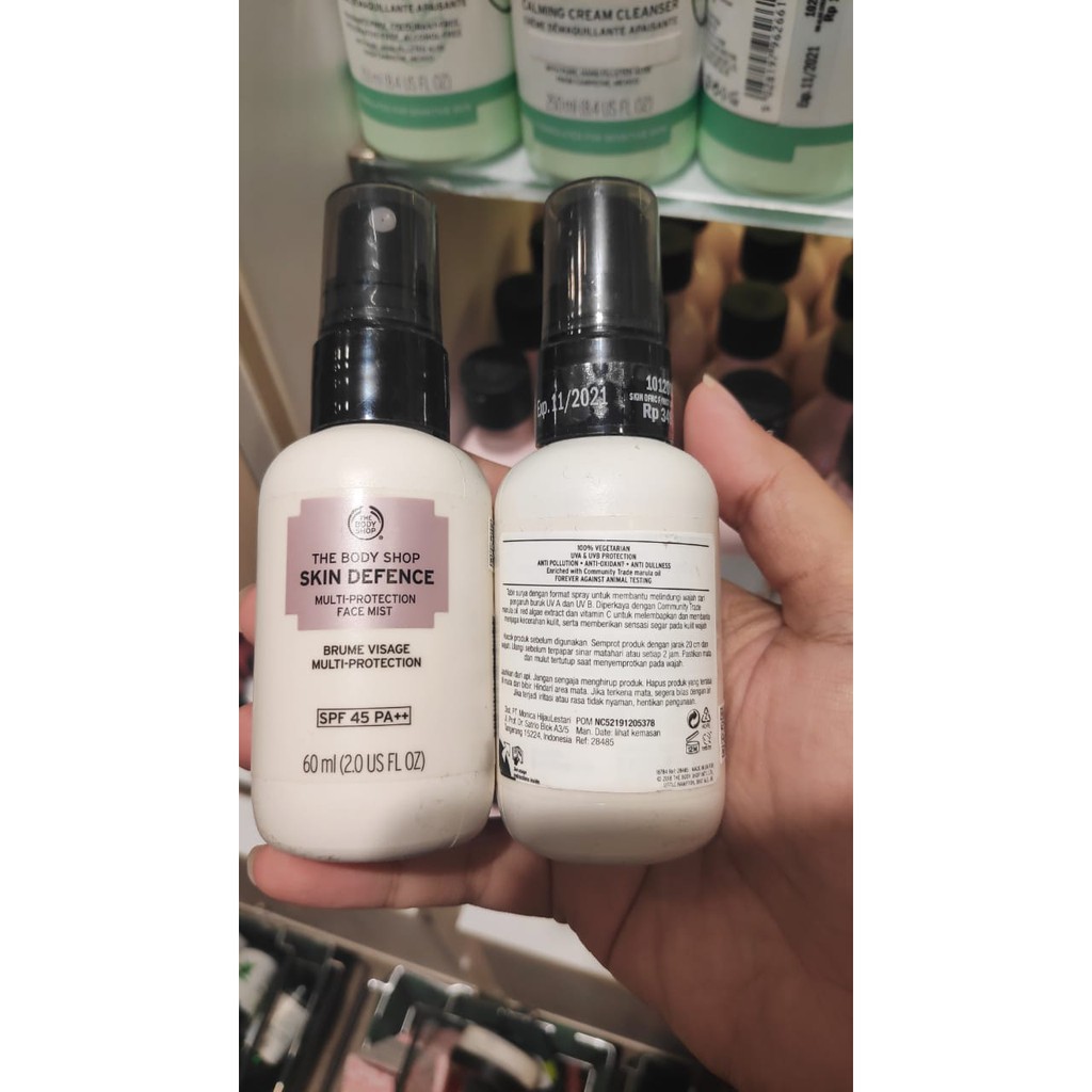 The Body Shop Skin Defence Protection Face Mist SPF45 PA++ 60ml sale sunscreen sunblock