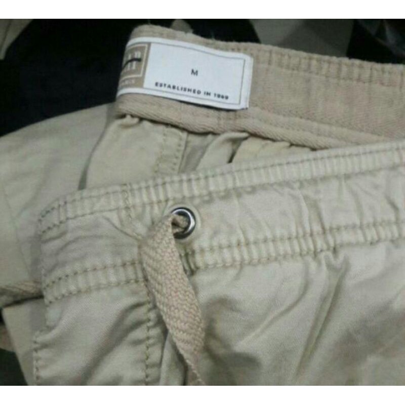 Celana Jogger Pria GAP Slim Canvas Original Branded