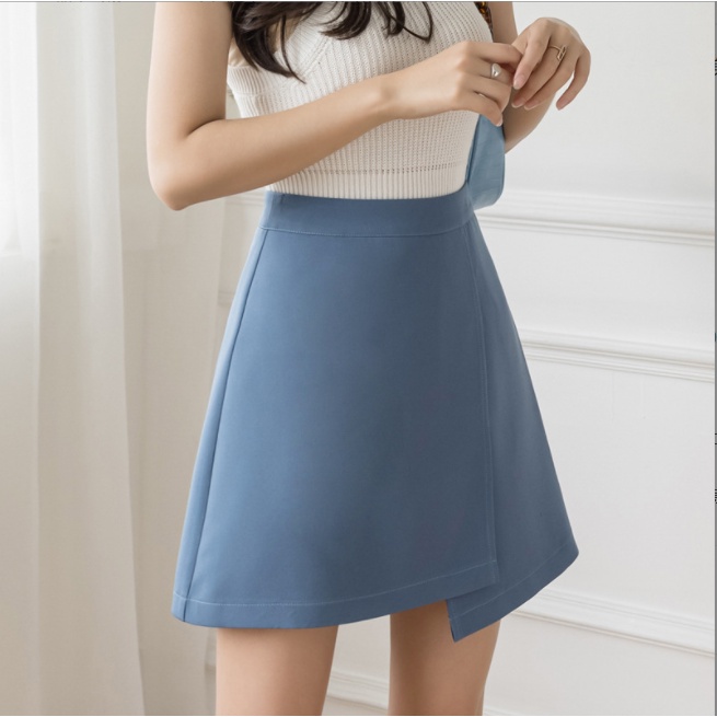 [Premium] Korean Mini Skirt Iregullar Vintage Rok Pendek 2278 (S/M/L)