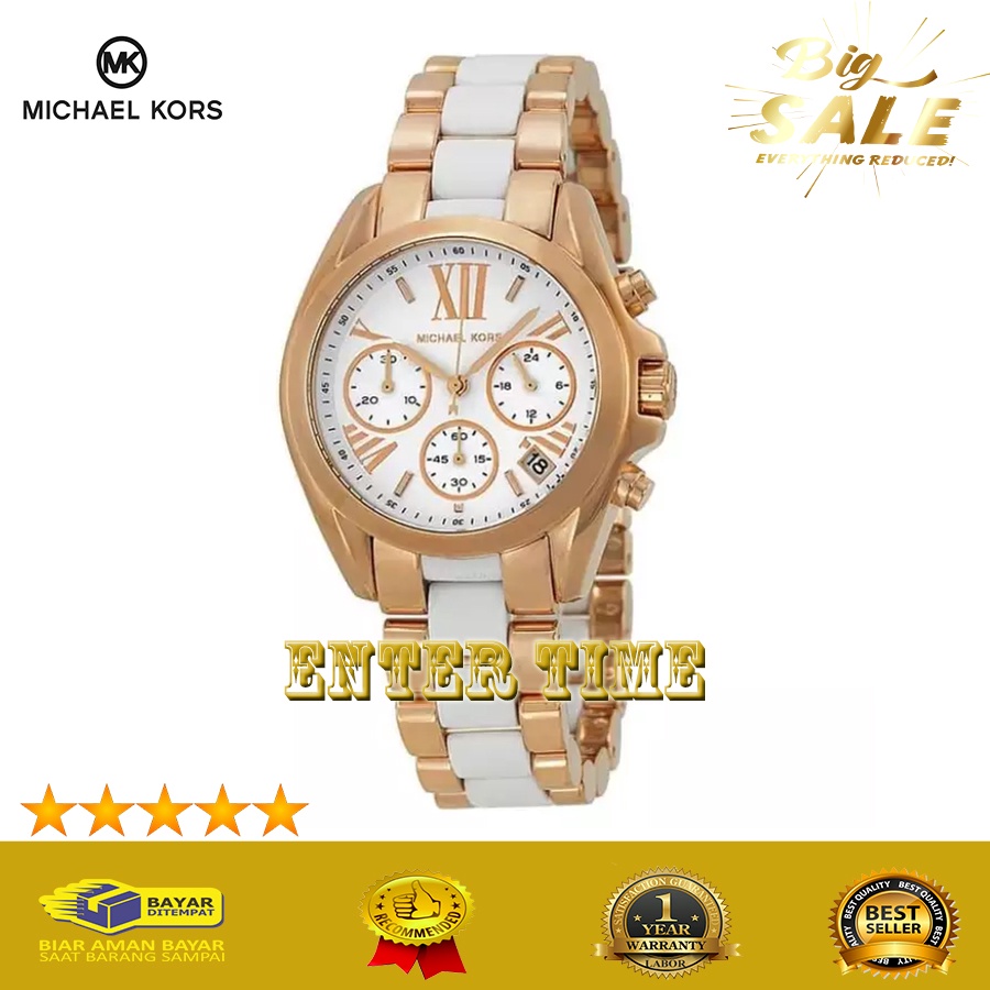 BEST SELLER  JAM TANGAN WANITA MEWAH MICHAEL KORS MK5907 STAINLESS JAM TANGAN KASUAL WANITA TERBARU 
