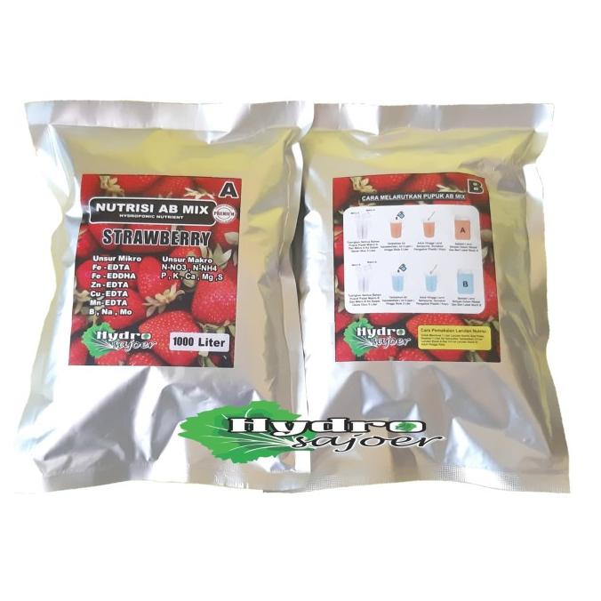 Pupuk - Nutrisi Hidroponik AB Mix Strawberry 5 liter Padat