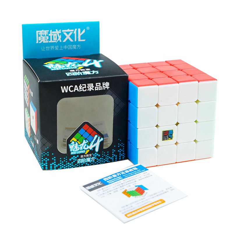 [Bisa COD] Rubik 4x4 Moyu Meilong Stickerless Anti Macet - ORIGINAL