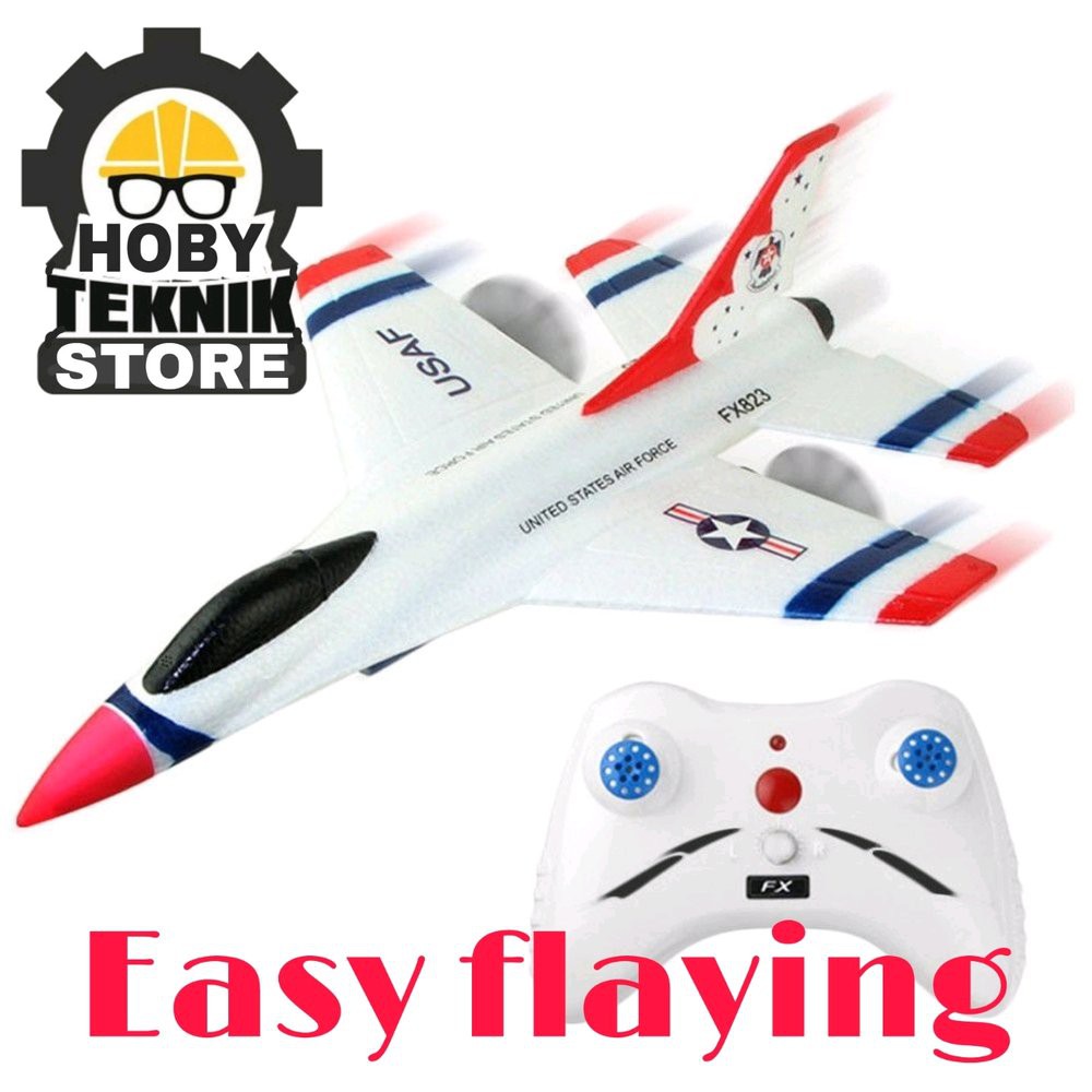 Jual Barang Baru Bukan Bekas Mainan Remot Control Hoby Pesawat Rc Fx823 F16 Thunder Birds Harga Diskon Indonesia Shopee Indonesia