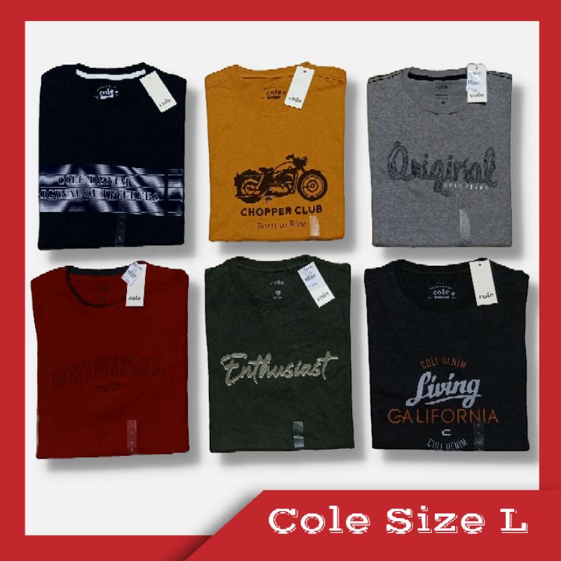 KAOS BRANDED COLE DEWASA KAOS PRIA ORIGINAL FULLTAG MOTIF TERBARU