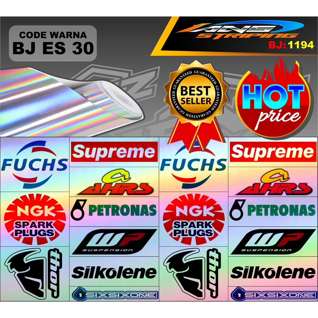 STIKER VARIASI MOTOR / STICKER KULKAS / STICKER HOLOGRAM / STIKER ESTETIK/ AESTHETIC