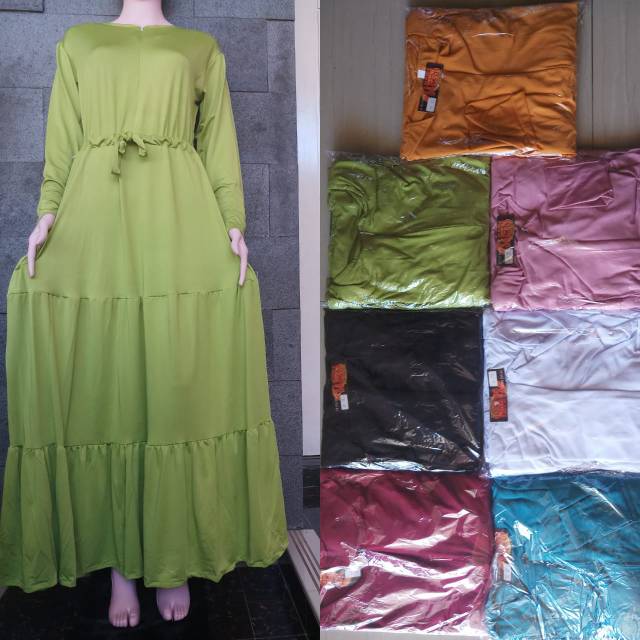 Gamis Jersey Susun
