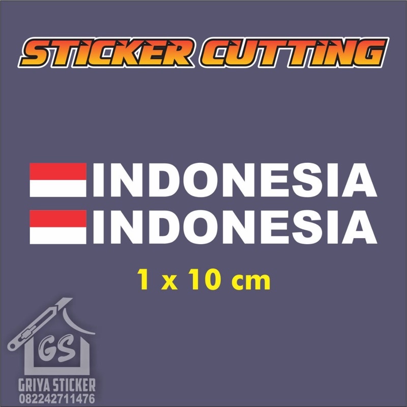 Sticker cutting stiker INDONESIA