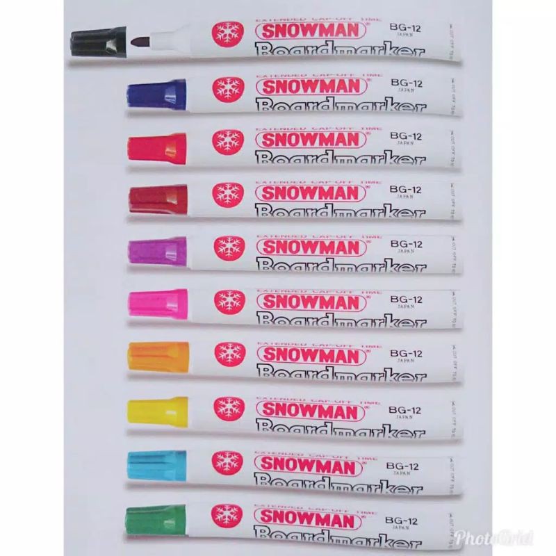 

Spidol BG-12 Snowman White board Marker/Spidol Papan Tulis