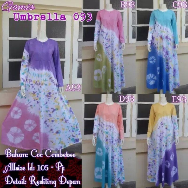 Daster muslim busui lengan panjang bahan kaos adem