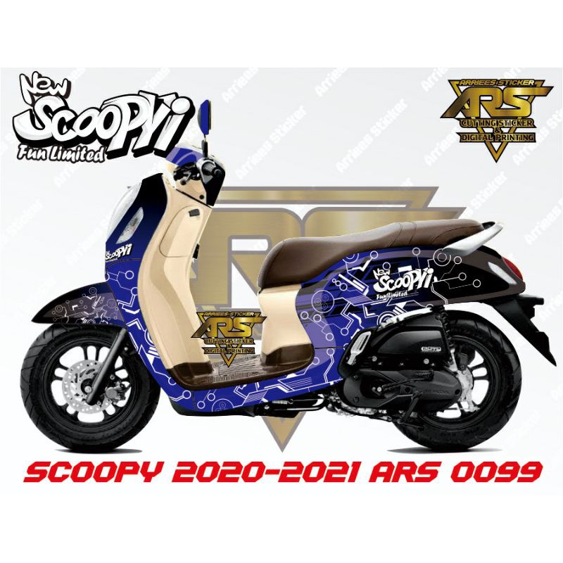 DECAL MOTOR SCOOPY PRESTIGE 2021 2022 2023 2024 FULL BODY STICKER SCOOPY KEREN STIKER SCOOPY STYLISH