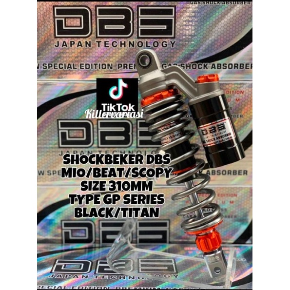 SHOCK TABUNG ATAS METIC DBS MODEL GP SERIES MIO BEAT VARIO 110 SCOOPY DLL