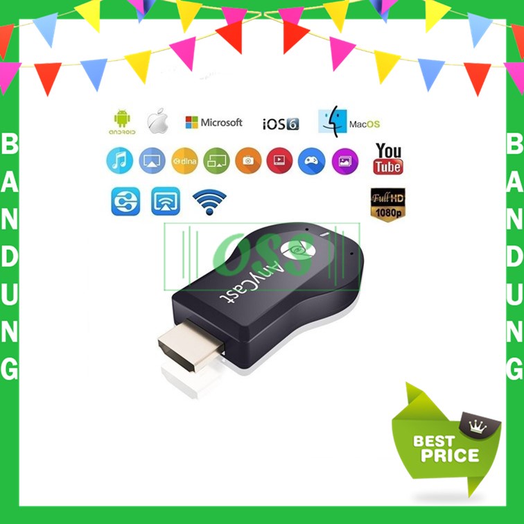 Best Price Miracast Display HP To TV Anycast M2 Dongle HDMI Wifi OSS