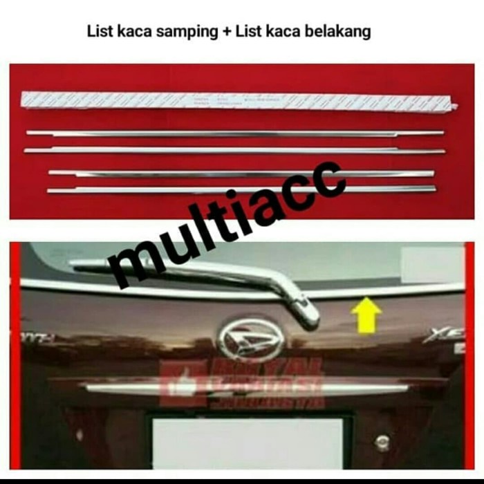 Paket List Kaca Samping+ Belakang Mobil Grand New Avanza Dan Xenia