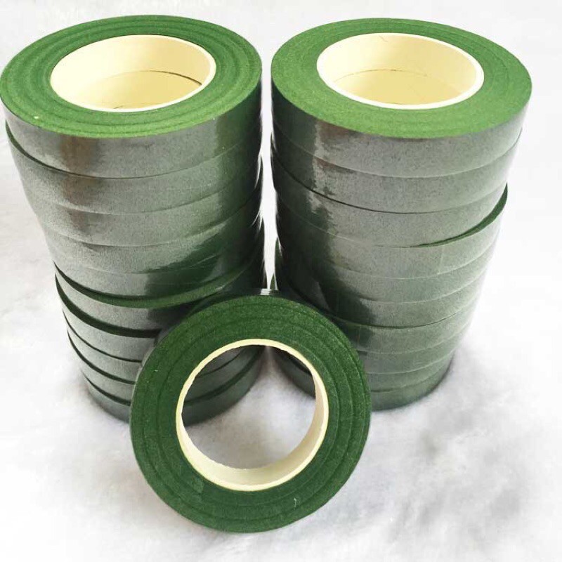 FLOWER TAPE / FLORAL TAPE / GREEN TAPE / SELOTIP DAUN / SELOTIP BUNGA 1.2 cm*2 m