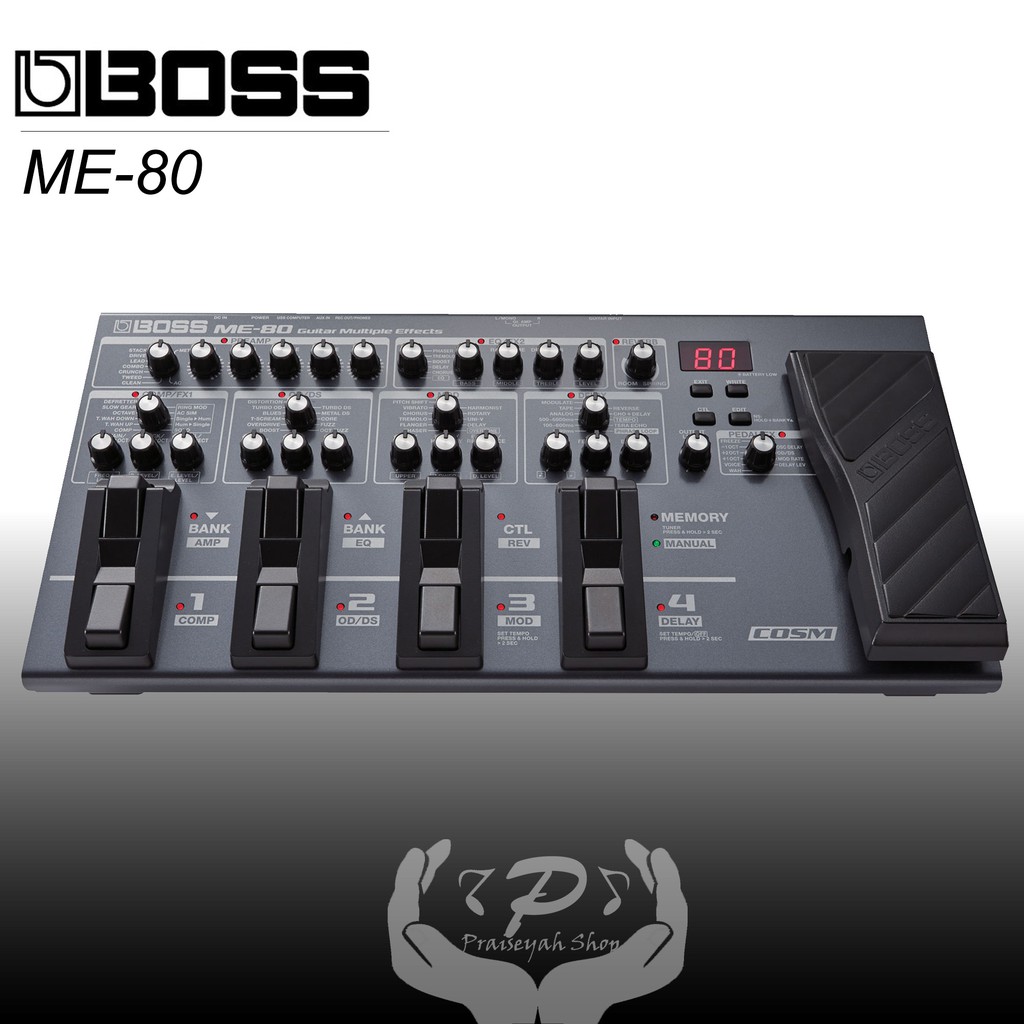 Efek Gitar BOSS ME-80 Multi Effects Pedal Garansi Original ME80 ME 80 Guitar