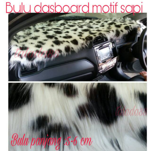(1 pc) satu Bulu bulu panjang alas dashbord dashboard mobil murah