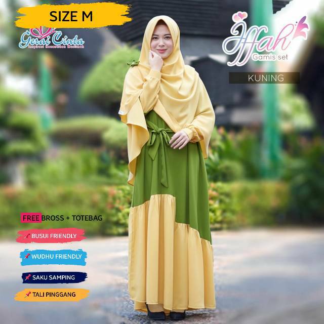 Gamis Syari Set Iffah By Gerai Cinta