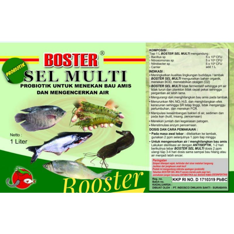 Image of BOSTER SEL MULTI IKAN PROBIOTIK 1 LITER Boster Probiotik ikan Boster ikan #4