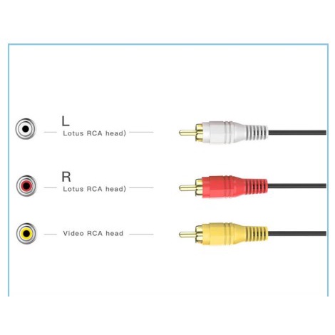 Kabel 3 RCA AV To 3 RCA AV Audio Video