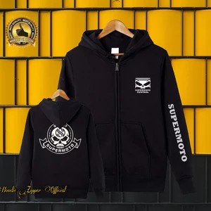 JAKET HOODIE CATTON FLEECE ORIGINAL SUPERMOTO CENTRAL RACING