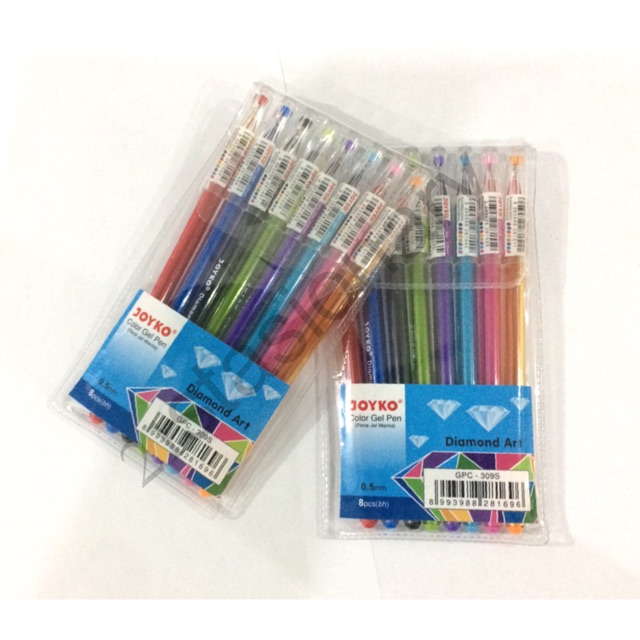

Pulpen Warna-Warni Joyko 8 Warna (Color Pen Gel)