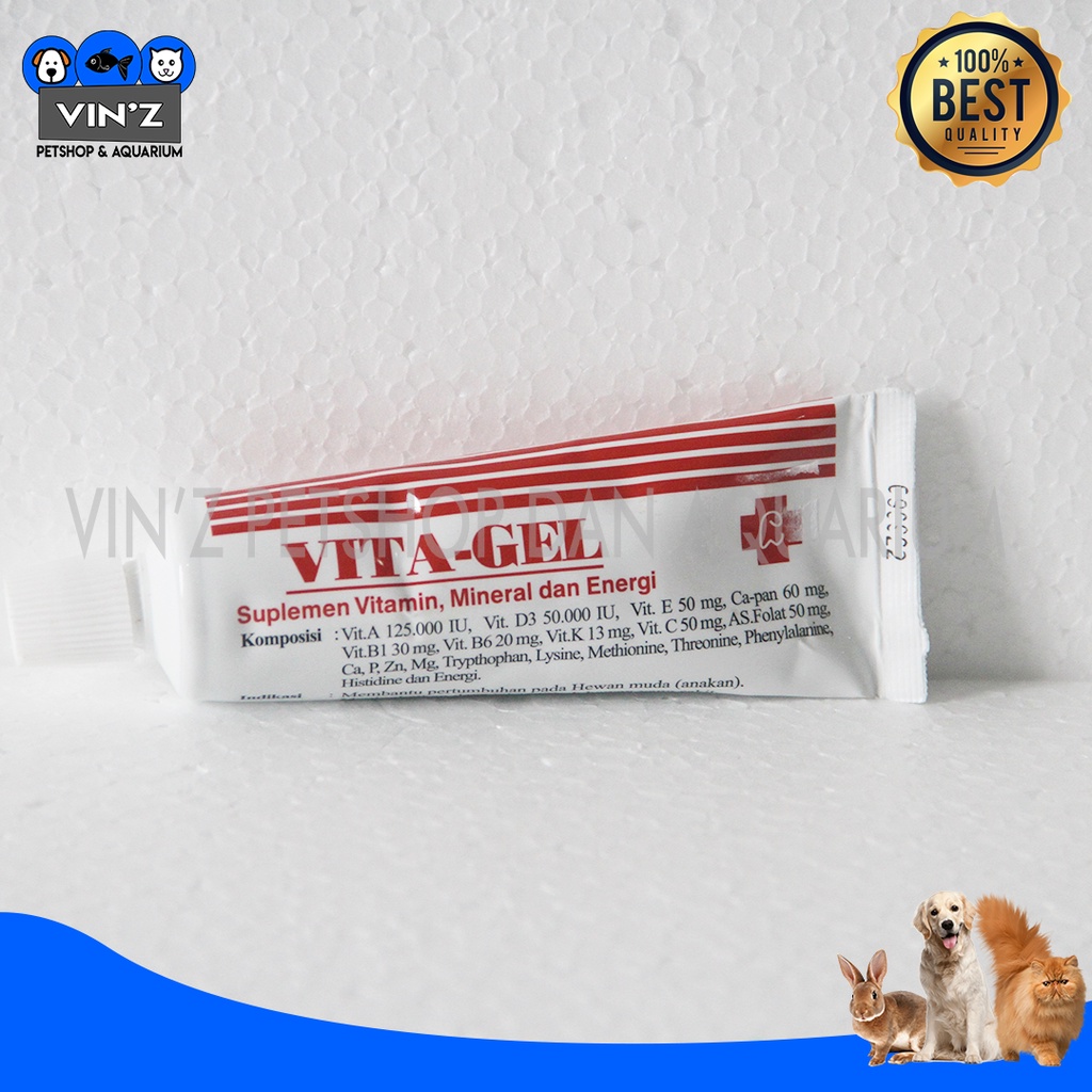 Vitamin VITAGEL untuk Kucing Anjing Kelinci