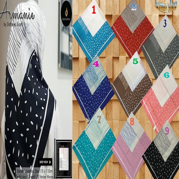 Jilbab Segiempat Armanie by Dafanya/Jilbab Segi Empat Armanie Dafanya