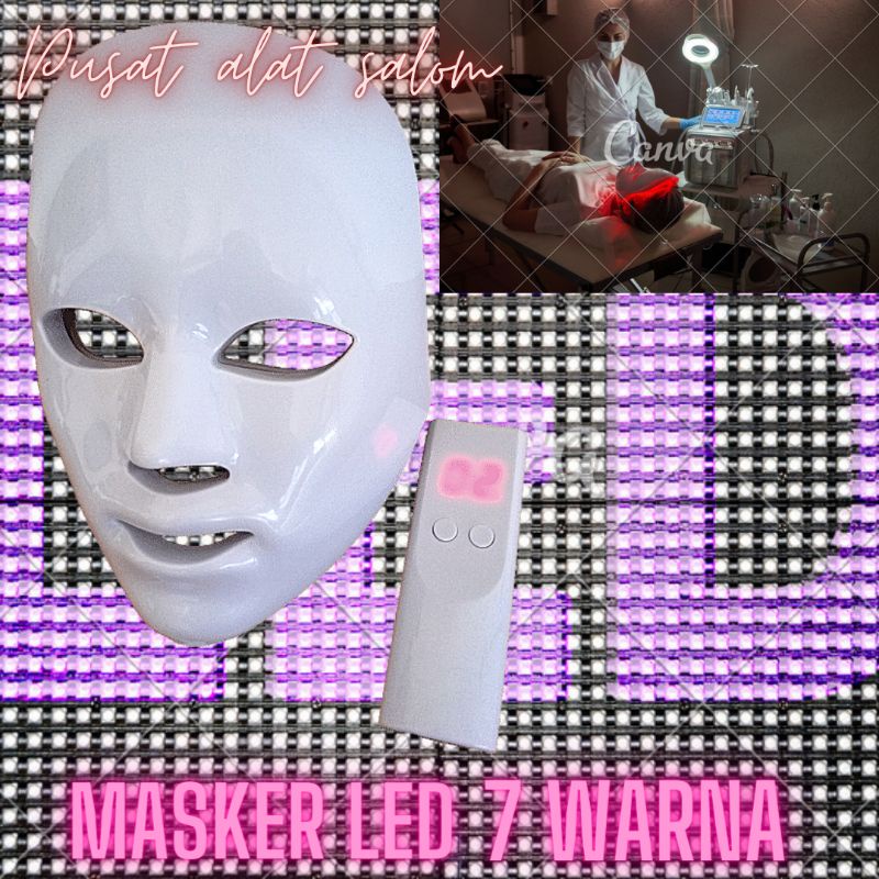 Pdt light LED masker 7 warna / alat terapi wajah Pdt  light LED masker 7 warna