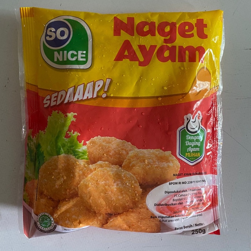 

SO NICE NAGET AYAM 250gr COIN & MATH CHICKEN NUGGET - SO NICE SEDAAAP / FROZEN FOOD / MAKANAN BEKU / ENAK GURIH / NAGET AYAM PREMIUM