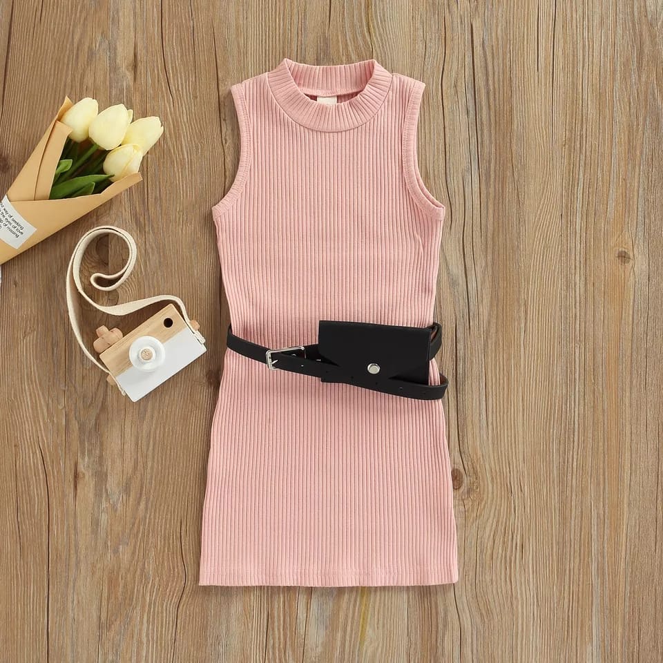 BEFAST - ZTL OOTD Dress Anak MAERA / DRESS ANAK NIRIN TANPA TAS / LongDress Anak-Anak perempuan / Pakaian Casual Anak / Dress Maxy Polos / Fashion Anak Santai rumahan / Dress Anak Tanpa Lengan / Keluaran Terbaru / Termurah