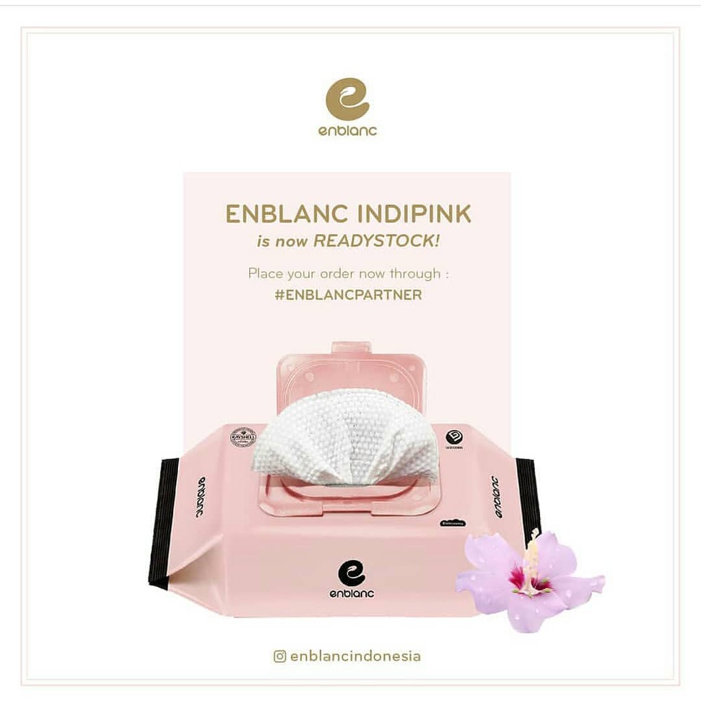 ENBLANC INDIPINK WET TISSUE / TISSUE BASAH KOREA/ TISSUE BASAH LEMBUT