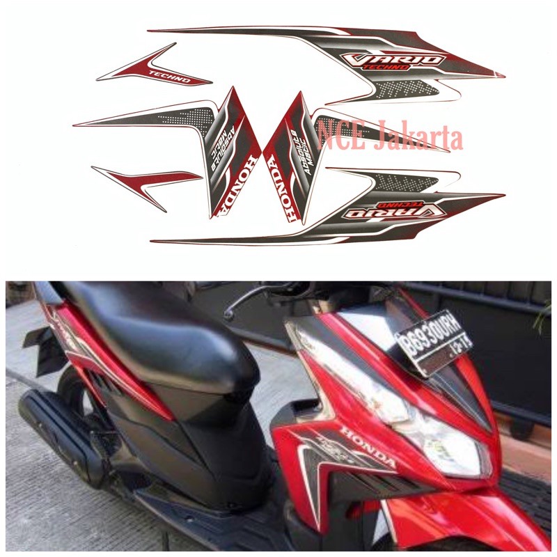 STIKER STRIPING VARIO TECHNO CARBU 2010