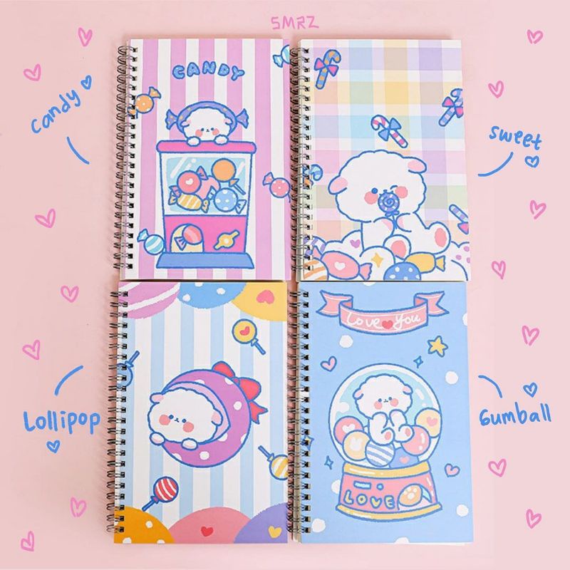 

Candy Bear A5 Spiral Notebook (Buku Tulis Bergaris)
