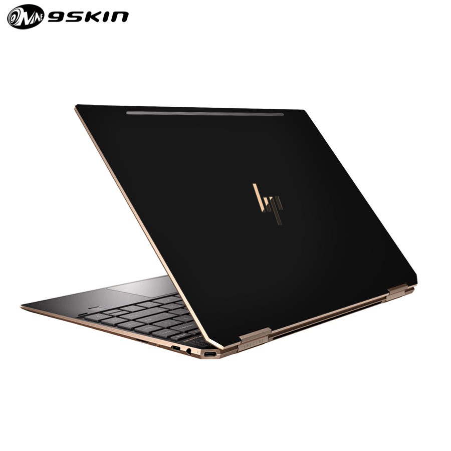 9Skin - Premium Skin Laptop HP Spectre X360 13,3" 2019 3M Black Doff (Front)