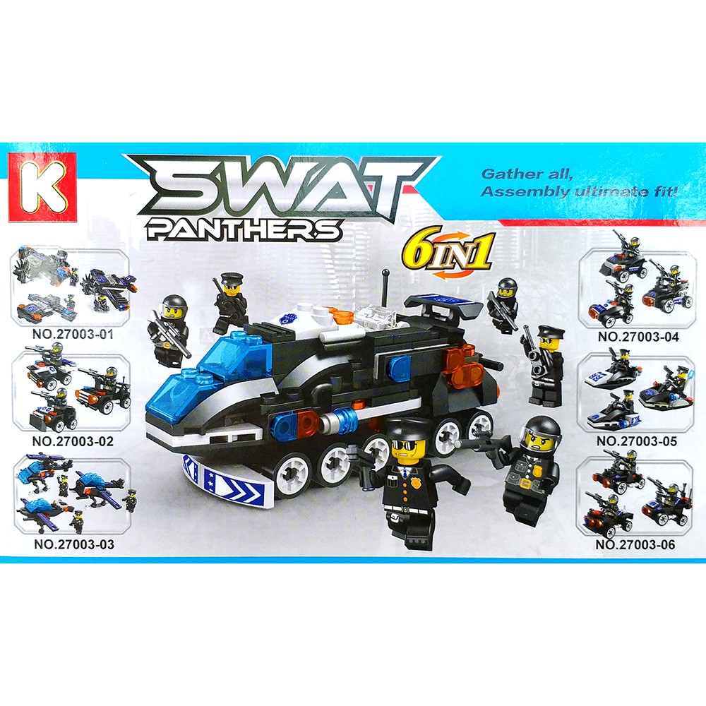 LEGO Police SWAT Panther 3 in 1 (1 set 6 macam)