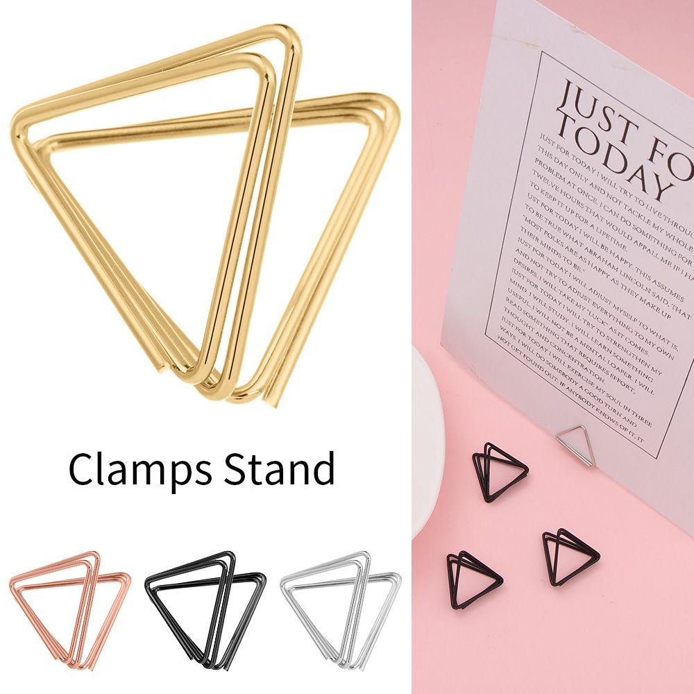 Solighter 1PCS Nomor Meja Holder Pesta Fashion Penjepit Kertas Kartu Gambar Display Stand Desktop Dekorasi Klem Berdiri