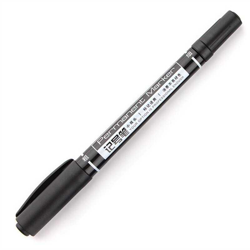 

Deli Pena Permanen Dual Head Tip Marker Pens Waterproof - 6824