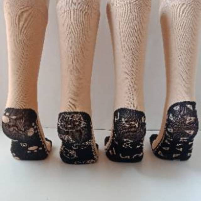 Kaos kaki jempol telapak motif/kaos kaki muslimah/kaos kaki jempol motif murah/fashion muslimah