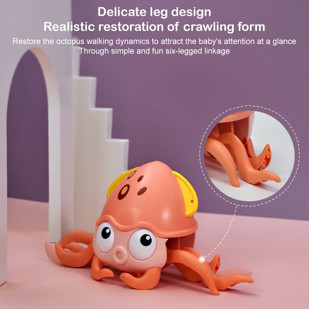 Mainan Anak Kepiting Berjalan Air dan Darat Cute Crab / Gurita Octopus Berjalan