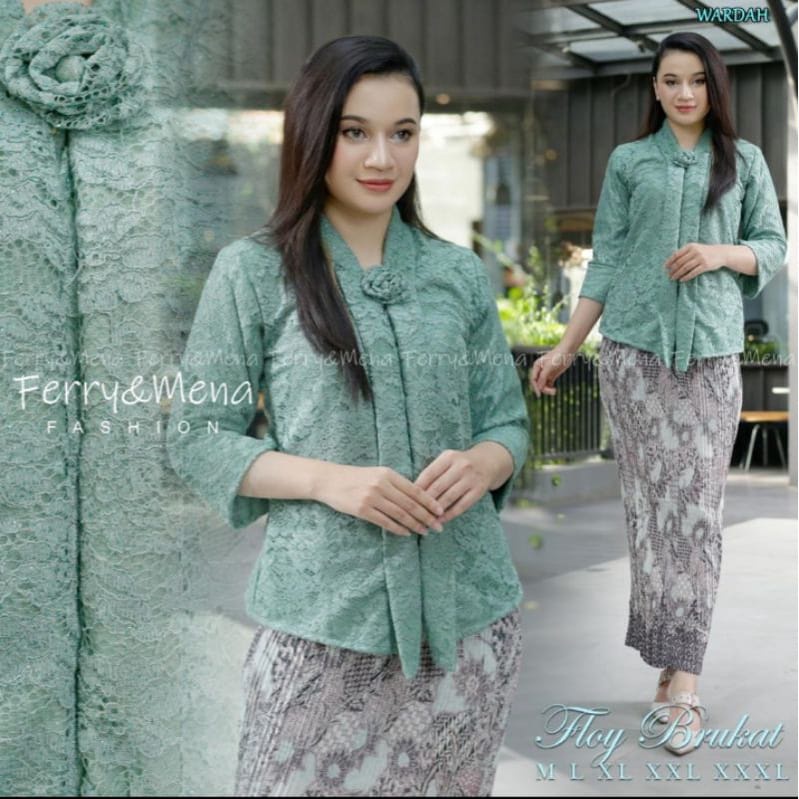 Setelan kebaya brukat floy terbaru kebaya floy kebaya floy modern lengan panjang setelan kebaya brukat jumbo modern kebaya modern wanita 2022 kebaya brukat modern kondangan mewah baju kebaya brokat modern pesta 2022