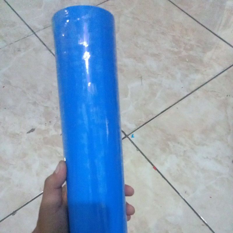 skotlet biru muda glossy