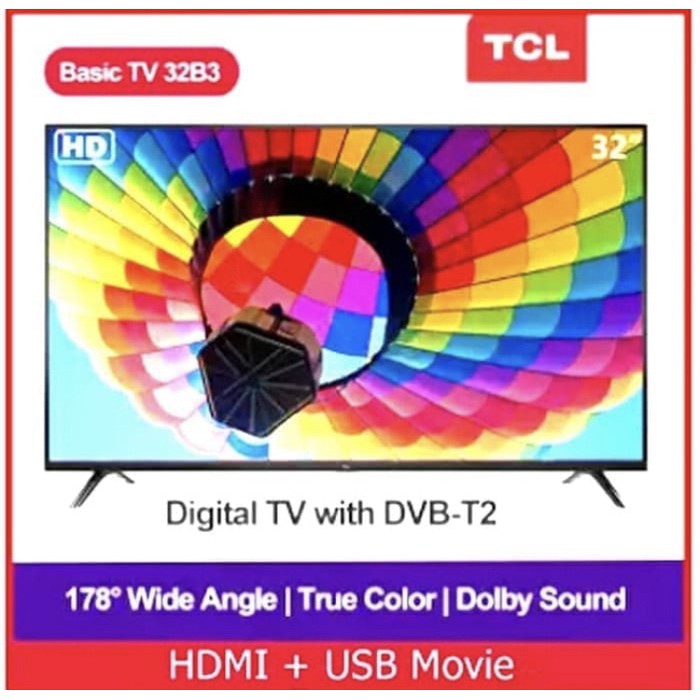 TV LED TCL 32 Inch 32B3 Digital TV Garansi Resmi 3 Tahun