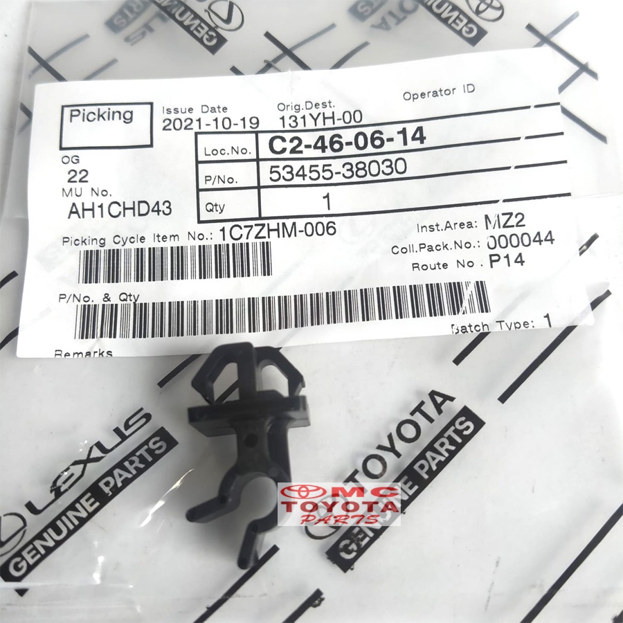 Clip Clamp Hood Stang Kap Mesin Kijang Kapsul 53455-38030
