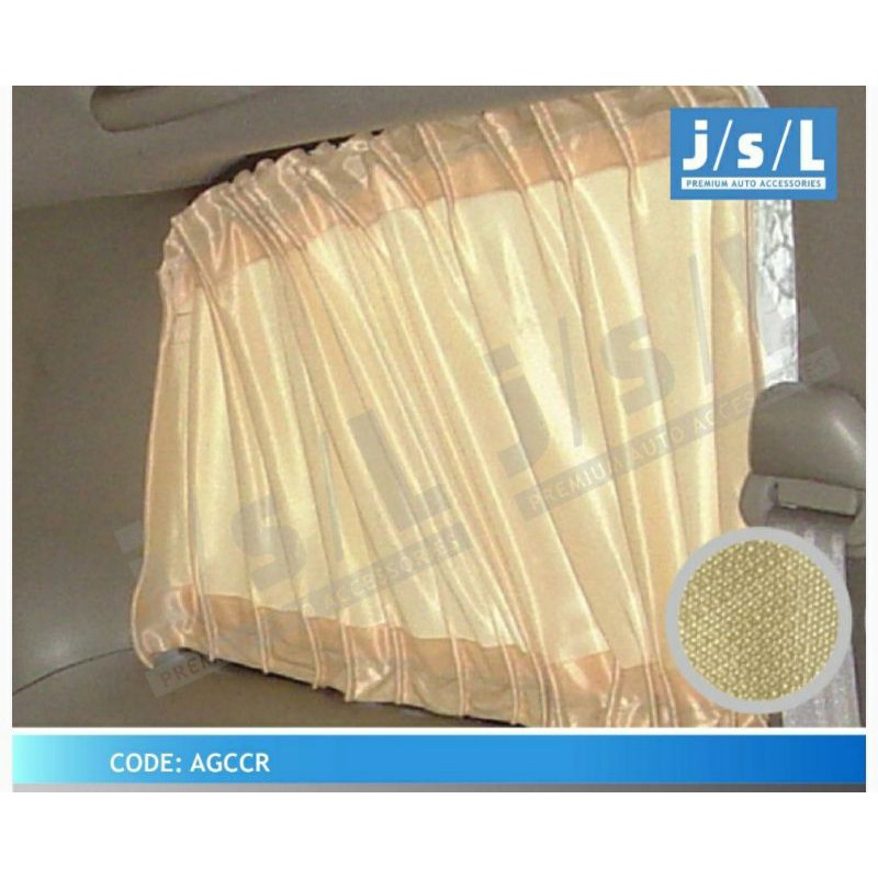 hordeng / gordeng / tirai mobil daihatsu ayla warna cream / krem