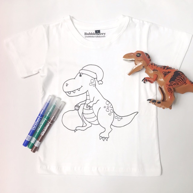 Kaos anak DIY coloring