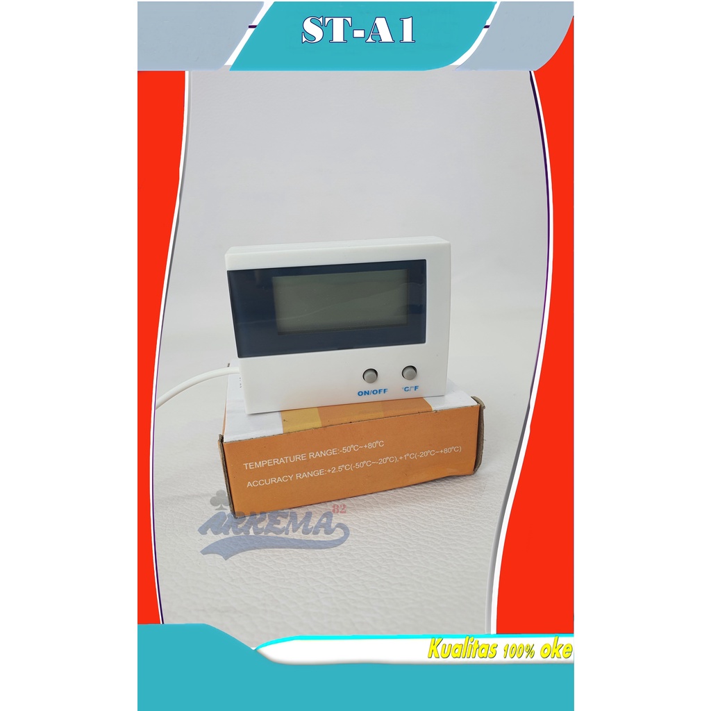 ALAT UKUR SUHU IN/OUT | PENGUKUR TEMPERATURE RUANGAN / AQUARIUM | DIGITAL THERMOMETER ELITEC ST-A1