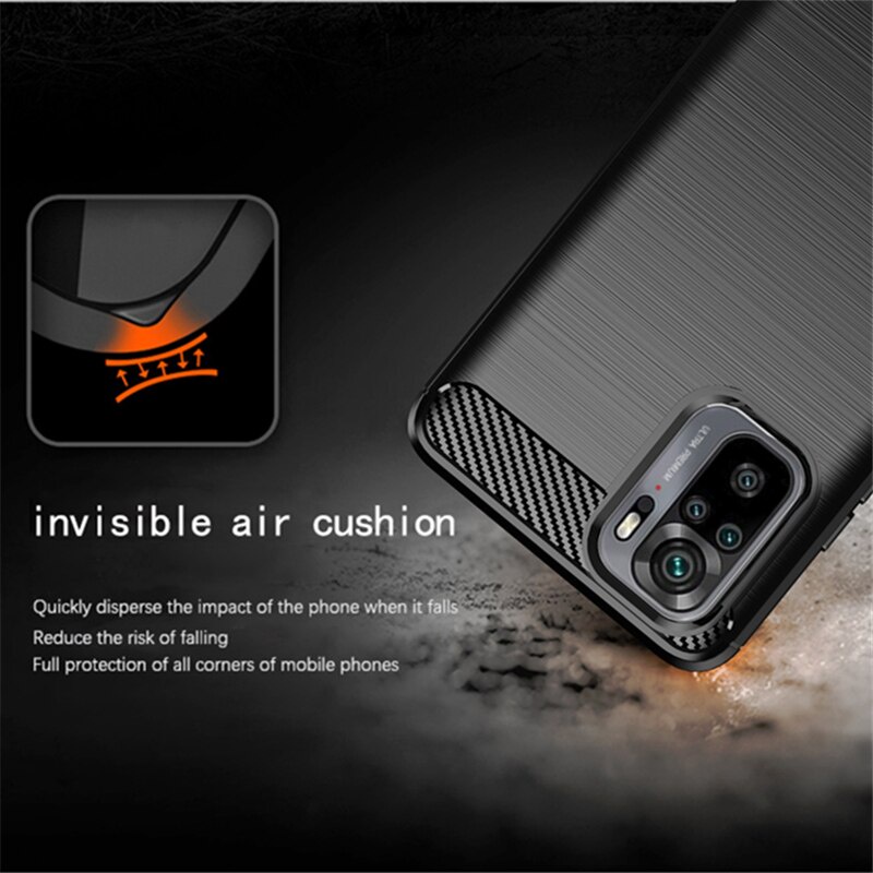 PAKET Case Xiaomi Redmi Note 10 Premium Casing Softcase + Tempered Glass Layar dan Skin Carbon 3D